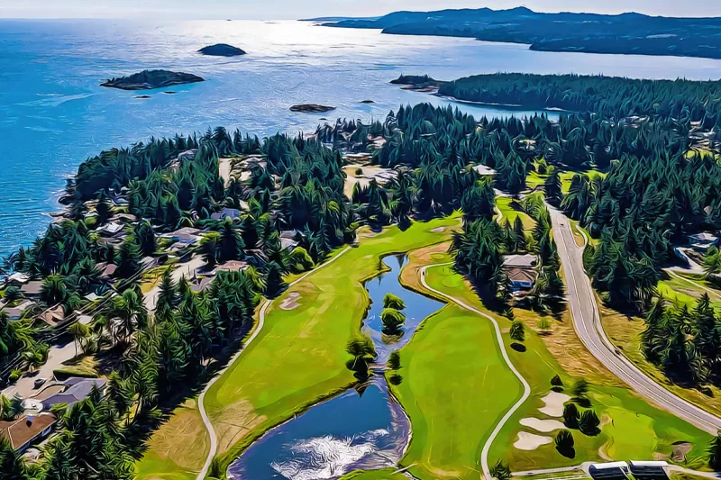 golfing at fairwinds-golf-course-nanoose-bay-vancouver-island-virtual-guide-golf-courses-guide-goparksville